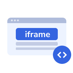 可通过 iframe
嵌入至现有产品中